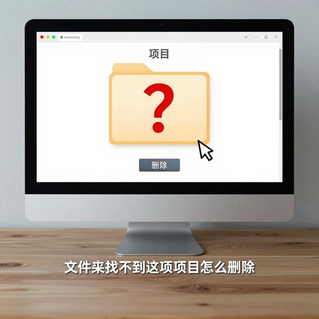 文件夹找不到该项目怎么删除