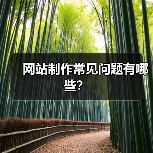 网站制作常见问题有哪些？（图1）