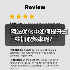 网站优化中如何提升蜘蛛抓取频率呢?(图1) 网站优化中如何提升蜘蛛抓取频率呢?(图1)