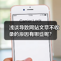浅谈导致网站文章不收录的原因有哪些呢？（图3）
