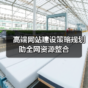 高端网站建设策略规划助全网资源整合