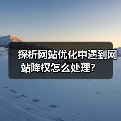 探析网站优化中遇到网站降权怎么处理?(图3) 探析网站优化中遇到网站降权怎么处理?(图3)