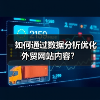 如何通过数据分析优化外贸网站内容？