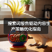搜索词报告驱动内容生产策略优化指南