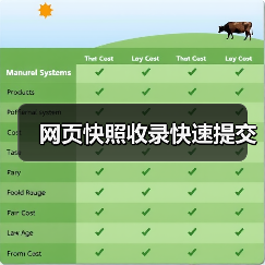网页快照收录快速提交