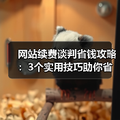 网站续费谈判省钱攻略：3个实用技巧助你省下大笔费用