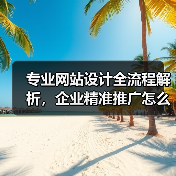 专业网站设计全流程解析，企业精准推广怎么打造？（图1）