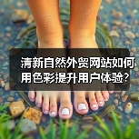 清新自然外贸网站如何用色彩提升用户体验？（图1）