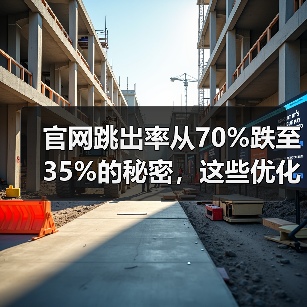 官网跳出率从70%跌至35%的秘密,这些优化策略你用了吗?(图1) 官网跳出率从70%跌至35%的秘密,这些优化策略你用了吗?(图1)
