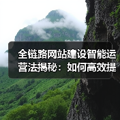 全链路网站建设智能运营法揭秘:如何高效提升用户体验?(图3) 全链路网站建设智能运营法揭秘:如何高效提升用户体验?(图3)