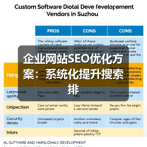 企业网站SEO优化方案:系统化提升搜索排名与流量转化