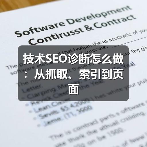 技术SEO诊断怎么做:从抓取、索引到页面体验的系统检查方法